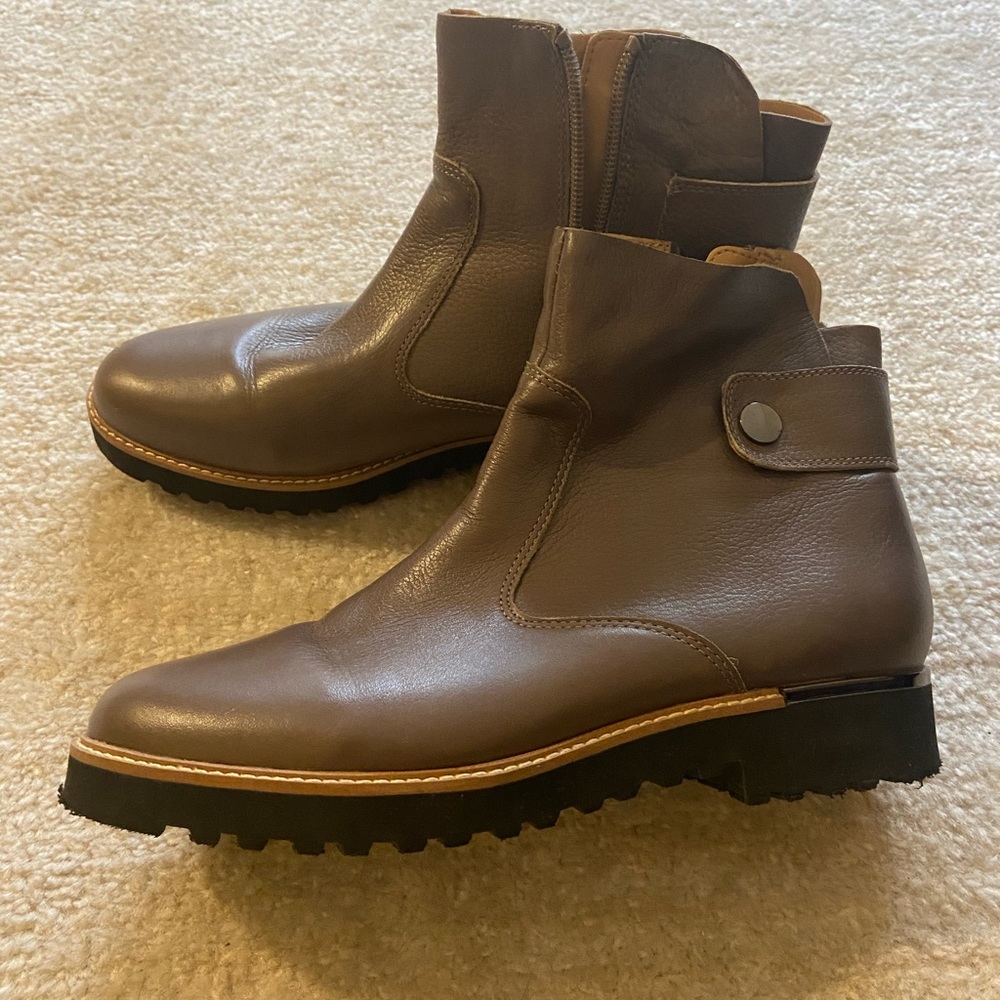 Franco Sarto Industrial Ankle Boots, Size 8